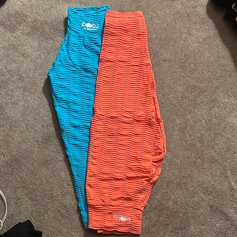 Adult Blue and Orange Textured Bottoms